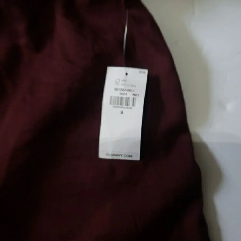 NWT Old Navy Peasant Blouse Red Maroon V-Neck Long Sleeves Women's S - Picture 9 of 9